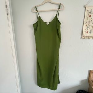 WOMENS SLIP DRESS- A NEW DAY GREEN